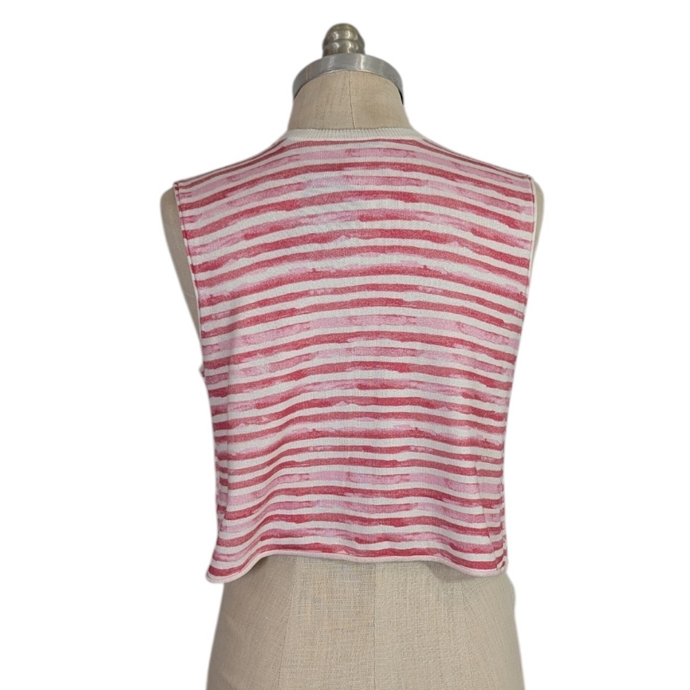 ATM - Cropped Striped Cotton and Cashmere-blend Top - Medium NWT - Picture 2 of 10
